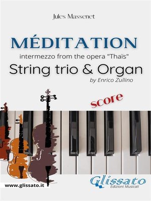 cover image of Méditation (Thaïs)--String trio & Organ (score)